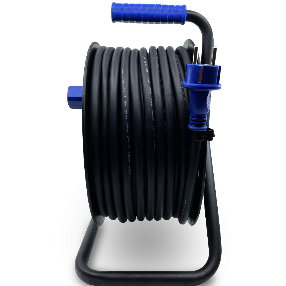 Enrouleur Câble électrique 25m H05RR-F 5x2,5 Mm2 - Rallonge 25 M