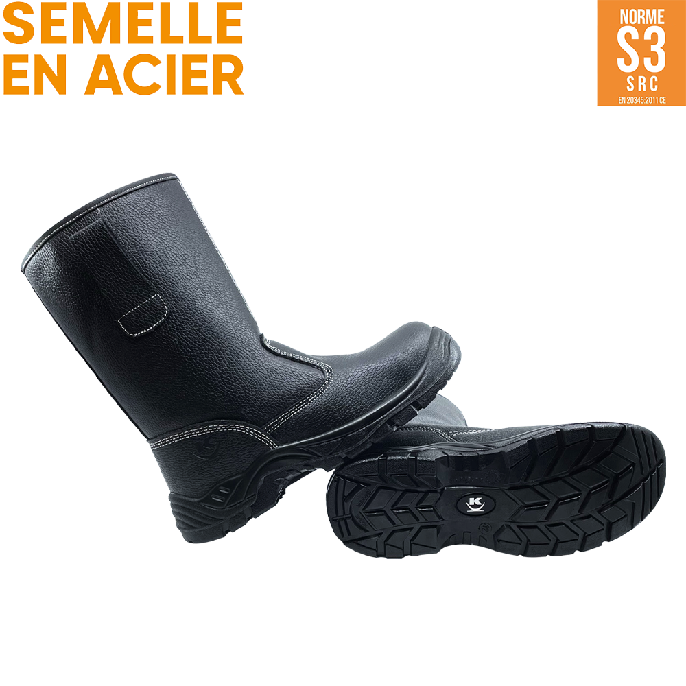 atout semelle en acier bottes de sécurité Indi