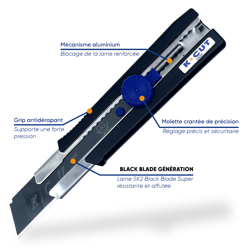 Cutter antidérapant lame 25mm